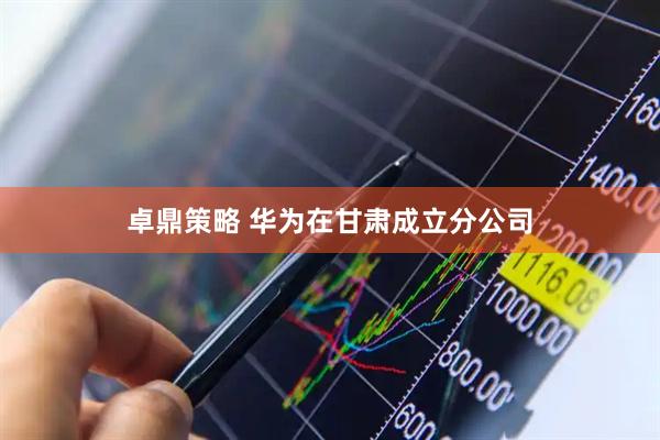 卓鼎策略 华为在甘肃成立分公司