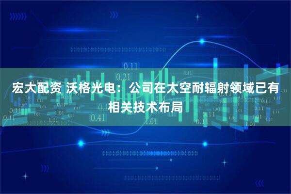 宏大配资 沃格光电：公司在太空耐辐射领域已有相关技术布局