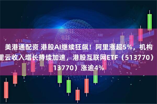 美港通配资 港股AI继续狂飙！阿里涨超5%，机构预期阿里云收入增长持续加速，港股互联网ETF（513770）涨逾4%